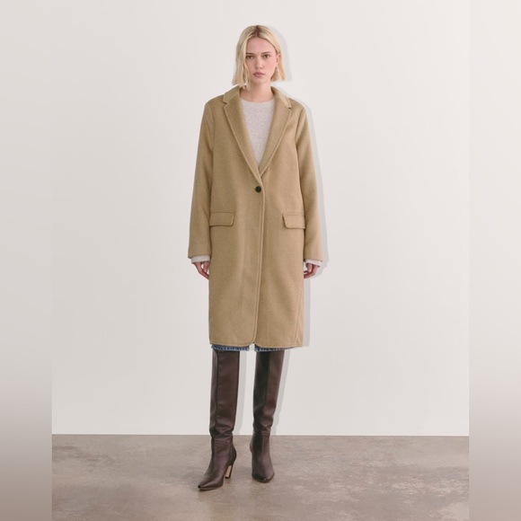 Everlane XXS Camel the Topcoat in Wool